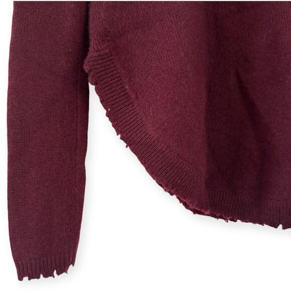 Lisa Todd Women’s 100% Cashmere Frayed Hem Sweater Size Small - Picture 3 of 7